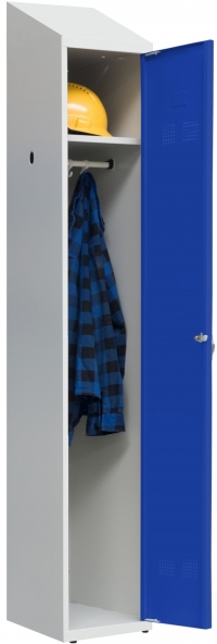 Clothing cabinet SUP E300-01 with top 7035/5005