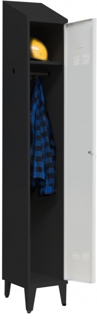 Clothing cabinet SUP E300-01 with top and legs 7024/7035